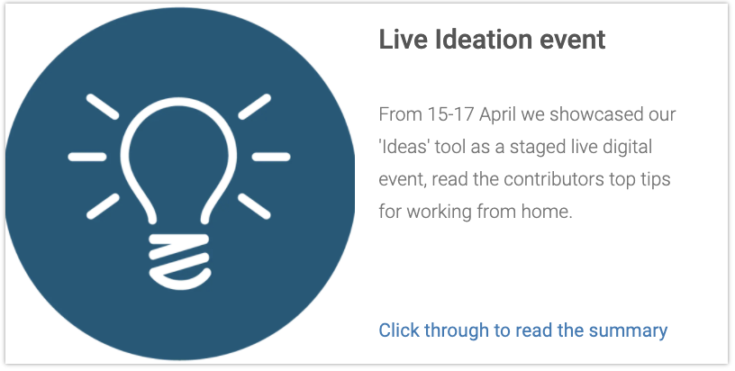 Ideas Virtual Event