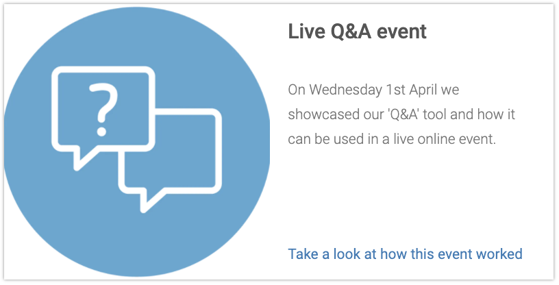 Q&A Virtual Event